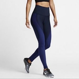 Nike Zoned Sculpt Tight Fit blue leggings XS